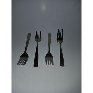 Lot Of 4 Hampton Silversmiths Stainless Dinner Forks Flatware China HSV261